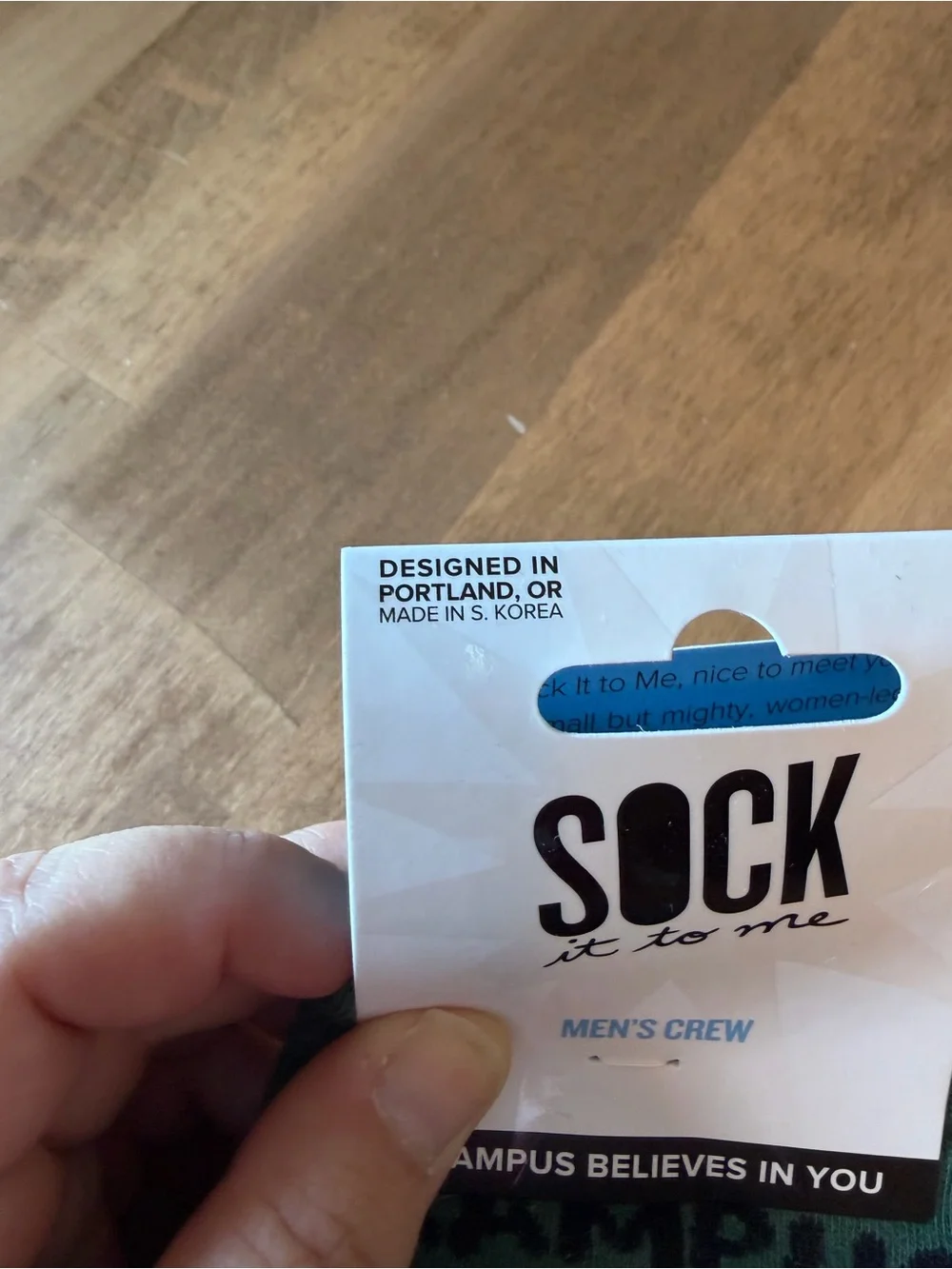 NEW Sock It To Me Krampus Believes in You Crew Men’s Crew Cut Socks - Picture 4 of 6